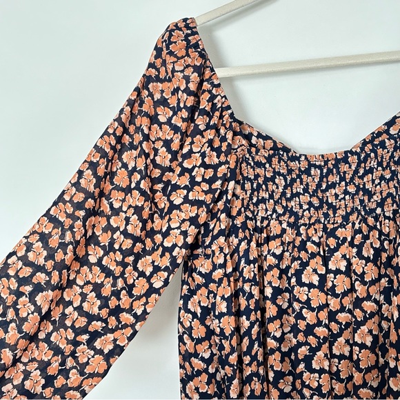 Abercrombie & Fitch Floral Tiered Smocked Mini Dress fits Medium to Large * D3 - Picture 12 of 16